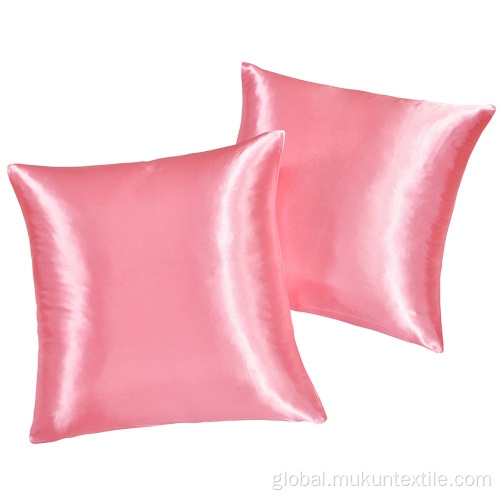 Pillowcase&Cushion case Colourful Satin silk cushion case cover Supplier